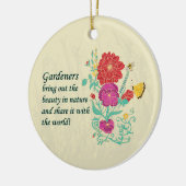 庭師のオーナメント セラミックオーナメント (左)