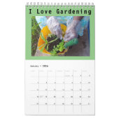 庭師のペー独身のジ小さいカレンダー，白 カレンダー (1月 2026)