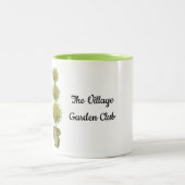 庭師のモッシーなトピアリープラントマグ ツートーンマグカップ (中央)