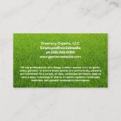 庭師の剪定植物 | 造園 名刺 (裏面)