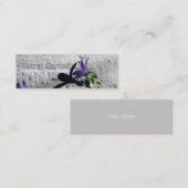 庭師の名刺のための壁のホタルブクロ スキニー名刺 (正面/裏面)