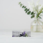 庭師の名刺のための壁のホタルブクロ スキニー名刺 (スタンド正面)