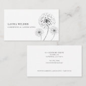 庭師の土地紙の名刺 名刺 (正面/裏面)