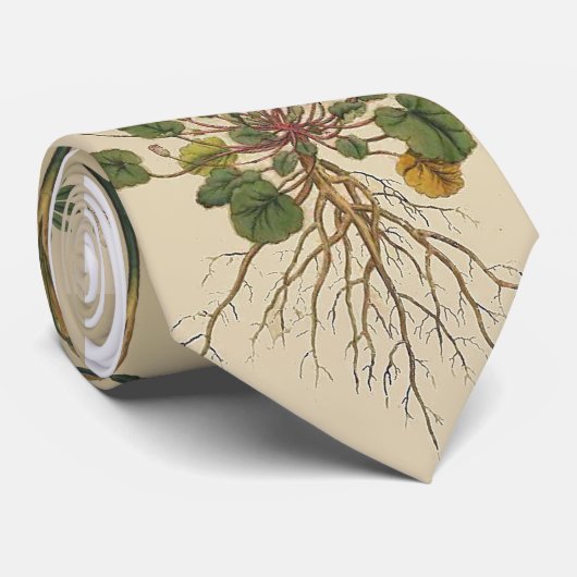 庭師の植物のタイ ネクタイ (ロール)