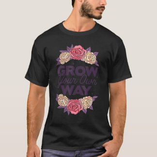 庭師の植物を通って成長するB Tシャツ