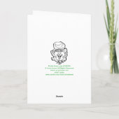 庭師の祝母地球の母の日 カード (裏面)