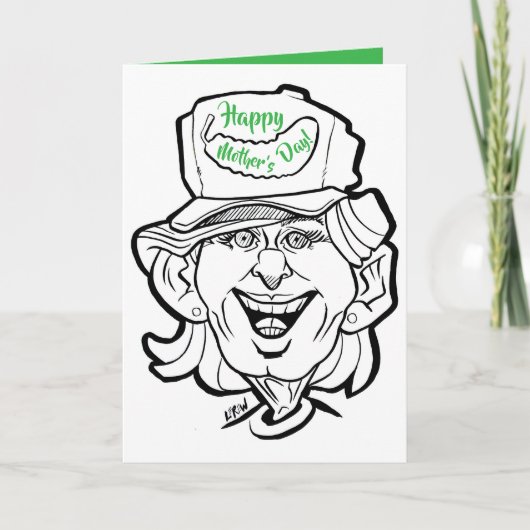 庭師の祝母地球の母の日 カード (正面)