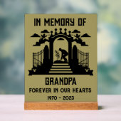 庭師の葬儀 アクリルサイン (ニュートラル)