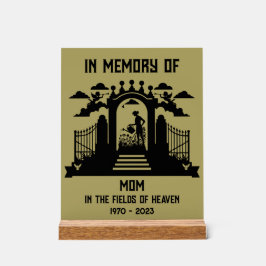 庭師の葬儀 アクリルサイン