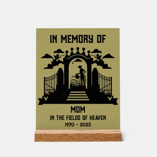 庭師の葬儀 アクリルサイン (正面)