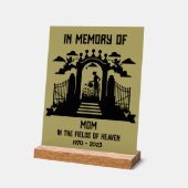 庭師の葬儀 アクリルサイン (傾斜)