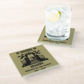 庭師の葬儀 ガラスコースター (アングル)