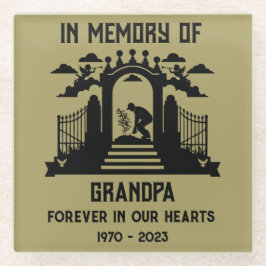 庭師の葬儀 ガラスコースター