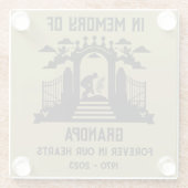 庭師の葬儀 ガラスコースター (裏面)