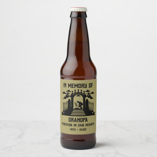 庭師の葬儀 ビールラベル (正面)