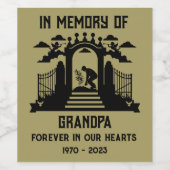 庭師の葬儀 ワインラベル (シングルラベル)