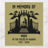 庭師の葬儀 ワインラベル (シングルラベル)