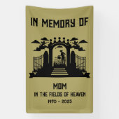 庭師の葬儀 横断幕 (縦)