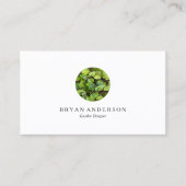 庭師の造園のロゴの名刺 名刺 (正面)