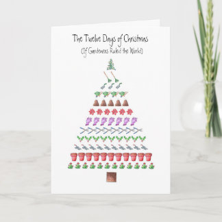 庭師の12日のクリスマス シーズンカード