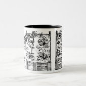 、「庭師のLabyからの上げられたベッドで植わります ツートーンマグカップ (中央)