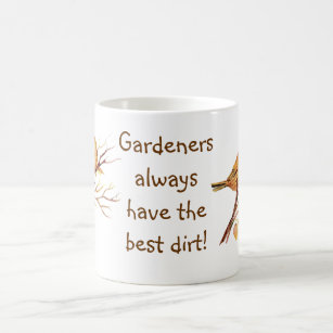 庭師はいつも汚最高のれを持つ！スパローズ コーヒーマグカップ