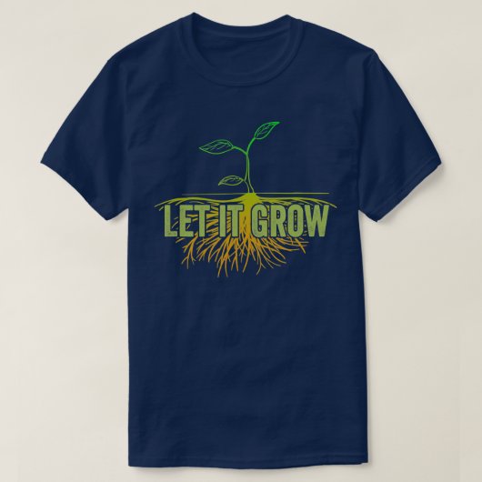 庭師はそれを成長させおもしろいて庭の庭の毛 Tシャツ (デザイン正面)