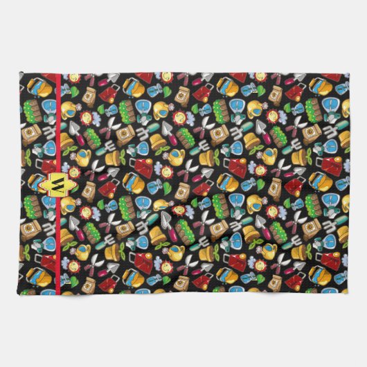 庭師はタオルの種をまいたものを刈り取る キッチンタオル (横)