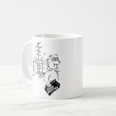 庭師は作物に肥料を付ける。おもしろい コーヒーマグカップ (正面左)