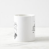 庭師は作物に肥料を付ける。おもしろい コーヒーマグカップ (中央)