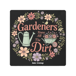 庭師は全ての汚い皮肉おもしろい引用文を知る メタルプリント