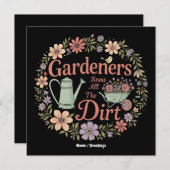 庭師は全ての汚い皮肉おもしろい引用文を知る 招待状 (正面/裏面)