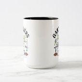 庭師は土をすべて知っている ツートーンマグカップ (中央)