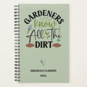 庭師は土を知っているパーソナライズされた プランナー手帳 (正面)
