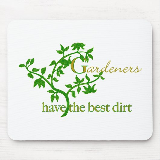 庭師は土最高のを持つ マウスパッド (正面)
