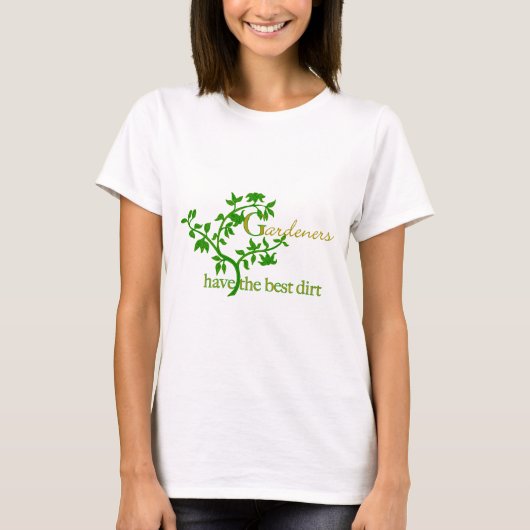 庭師は土最高のを持つ Tシャツ (正面)