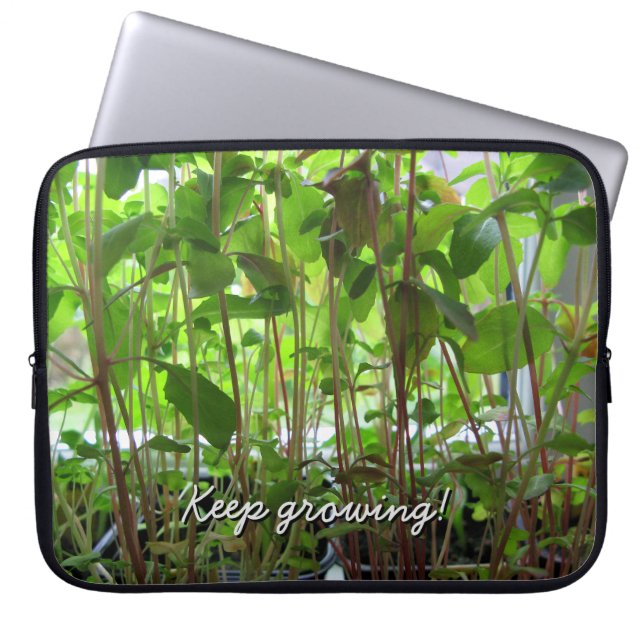 庭師は成長する植物を保ちます ラップトップスリーブ (正面)