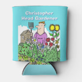 庭師への贈り物名前を追加。クーラーボックス 缶クーラー (正面)