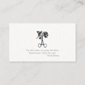 庭師または植気に物 名刺 (裏面)