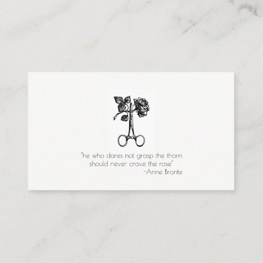 庭師または植気に物 名刺 (裏面)