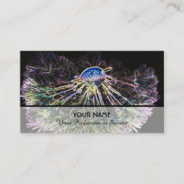 庭師や快適のためのネオンの花のロマンス 名刺