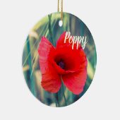 庭師や花好きの贈り物のためのケシの花 セラミックオーナメント (右)