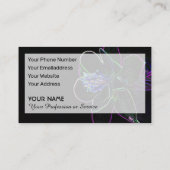 庭師や花屋にとってネオンの花のようなロマンス 名刺 (裏面)