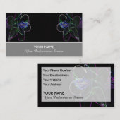 庭師や花屋にとってネオンの花のようなロマンス 名刺 (正面/裏面)