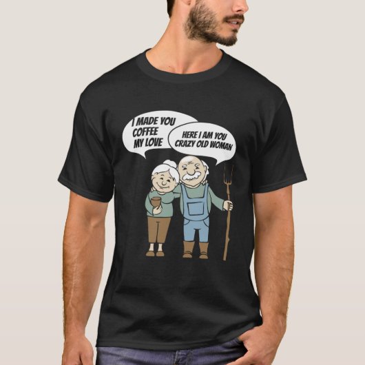 庭師カップル 花 庭の植物 園芸 G Tシャツ (正面)