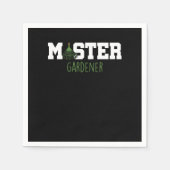 庭師ガーデニング花植物ギフト スタンダードカクテルナプキン (正面)