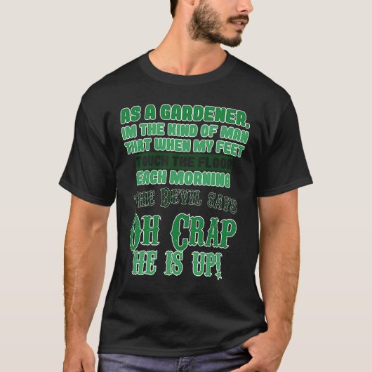 庭師タイプの男性 Tシャツ (正面)