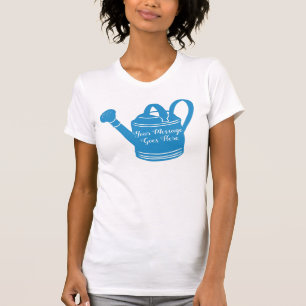 庭師向けのメッセカスタムージ潅水缶 Tシャツ