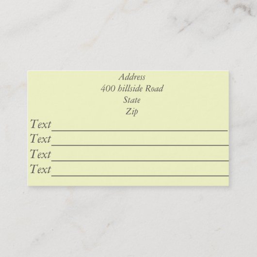 庭師庭絵画園用の園芸道具デザイン 名刺 (裏面)