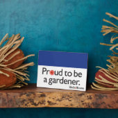 庭師誇りを持ったになる フォトプラーク (側面)